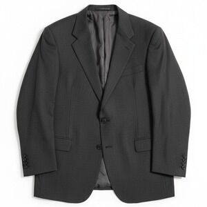 Botany 500 Couture Charcoal Gray 100% Pure Wool 2 Button Blazer Men's 54L Jacket